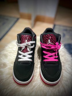 Nike Air Jordan Flight Origin 3 Black Pink Basketball Shoes Sneakers 5Y