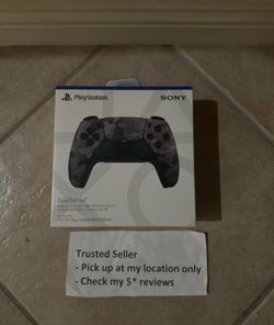Ps5 PlayStation 5 DualSense Wireless Controller Gray Camouflage