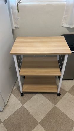 Kitchen island on wheels
