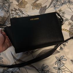 Steve Madden Black long strap bag