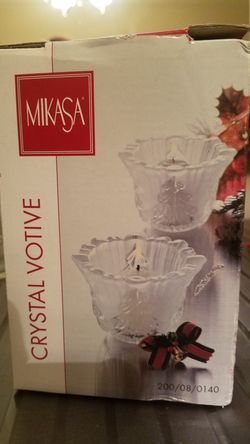 Brand New Mikasa Crystal Votive