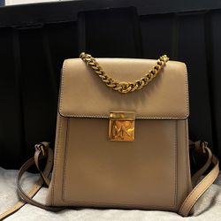 Tan Medium Michael Kors Backpack