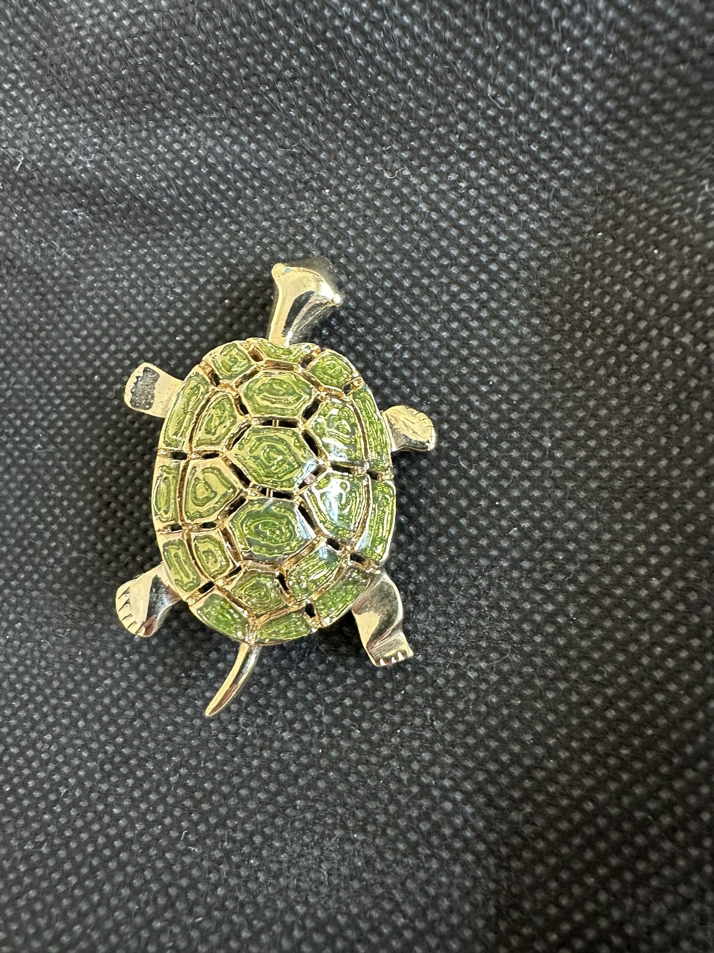 Vtg Turtle Brooch