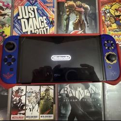 Nintendo Switch OLED + Rare Games + Dock/Charger