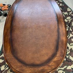 Antique Solid Wood Oval Coffee Table 