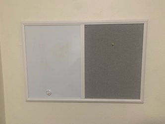 Magnetic white board/ bulletin board