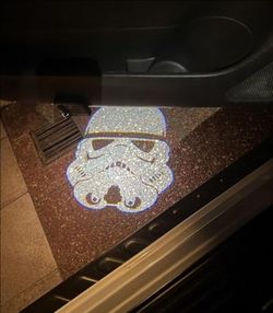 2 Universal wireless Star wars Storm Trooper car door projector lights easy to install AAA batteries not included
