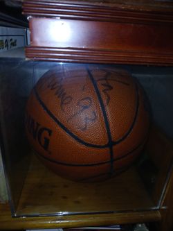 Rick Barry Autographed Ball