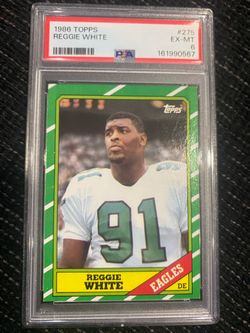 1986 Topps Reggie White RC#275 PSA 6