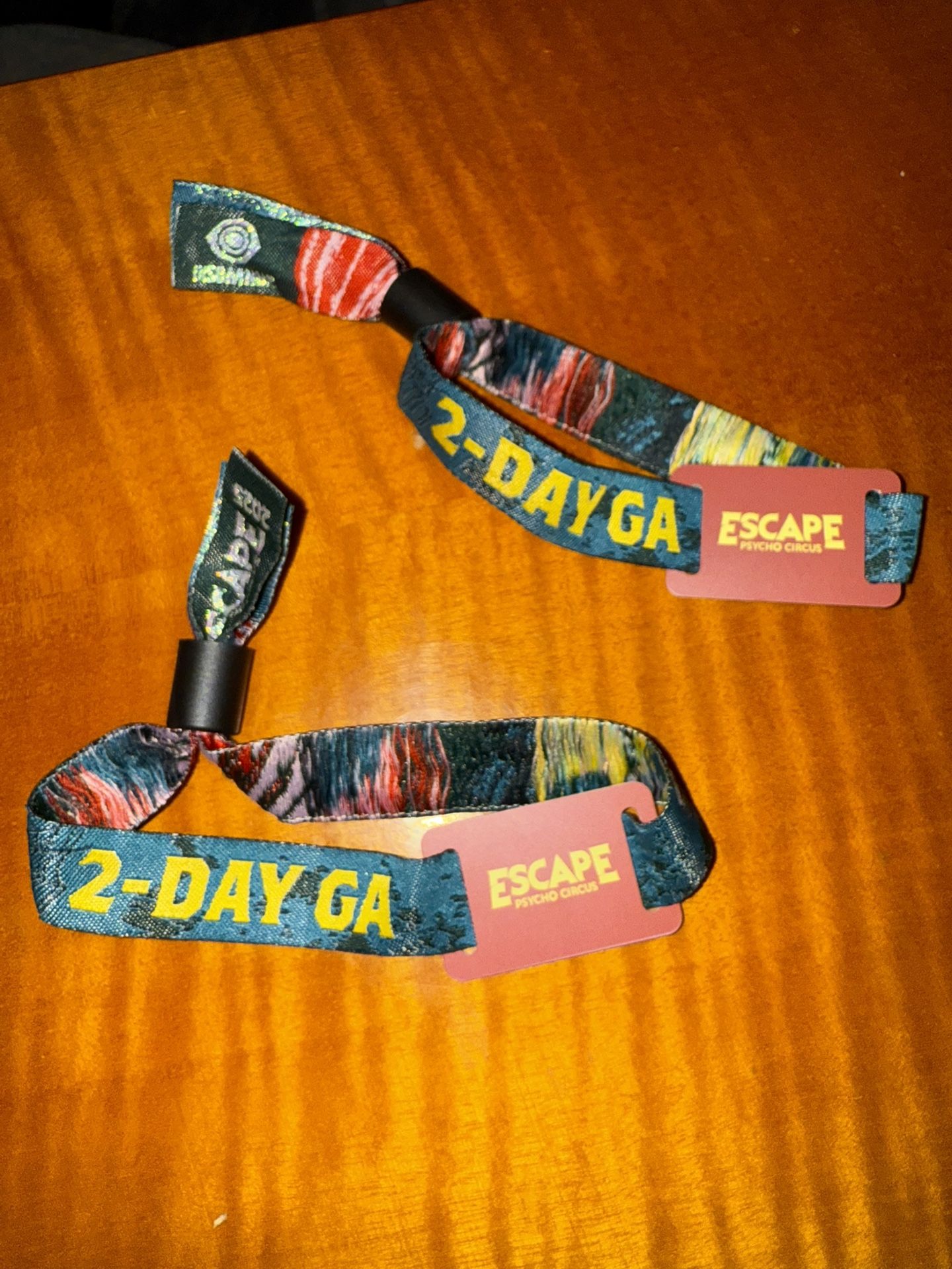 2 Escape 2-Day GA Tickets (For Saturday and Friday)