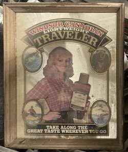 Antique Mirror Beer Signs