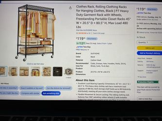 Brand new clothes rack