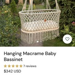 Macrame Hanging Bassinet