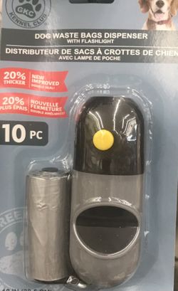 Dog Waste Bags Dispenser With Flash Light