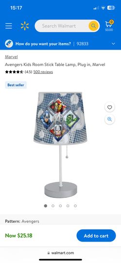 Kids Avengers Lamp Marvel