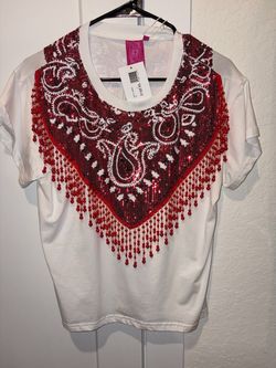Queen of Sparkles Bandana Top Size XS