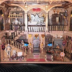 Nook Master “Knight of Glory” Wooden Book Nook – ASSEMBLED – Display Piece