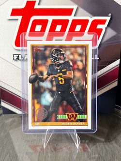 Topps Jayden Daniels Washington Commanders Football Card