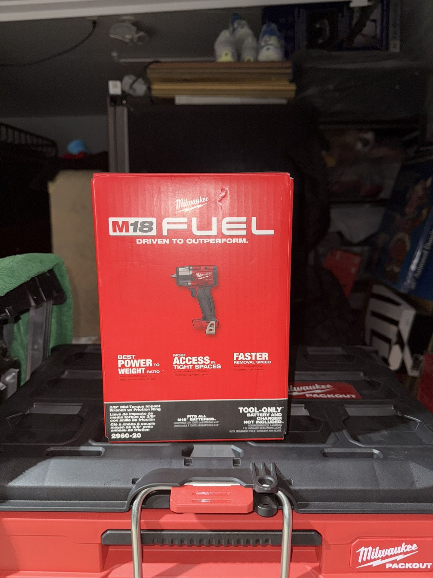 M18 FUEL Gen-2 18V Lithium-Ion Brushless Cordless Mid Torque 3/8 Impact Wrench w/Friction Ring
