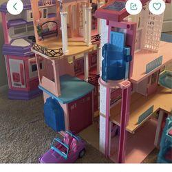 Doll House Barbie Car Toys