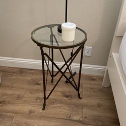 ANTIQUE FOOTED TABLE