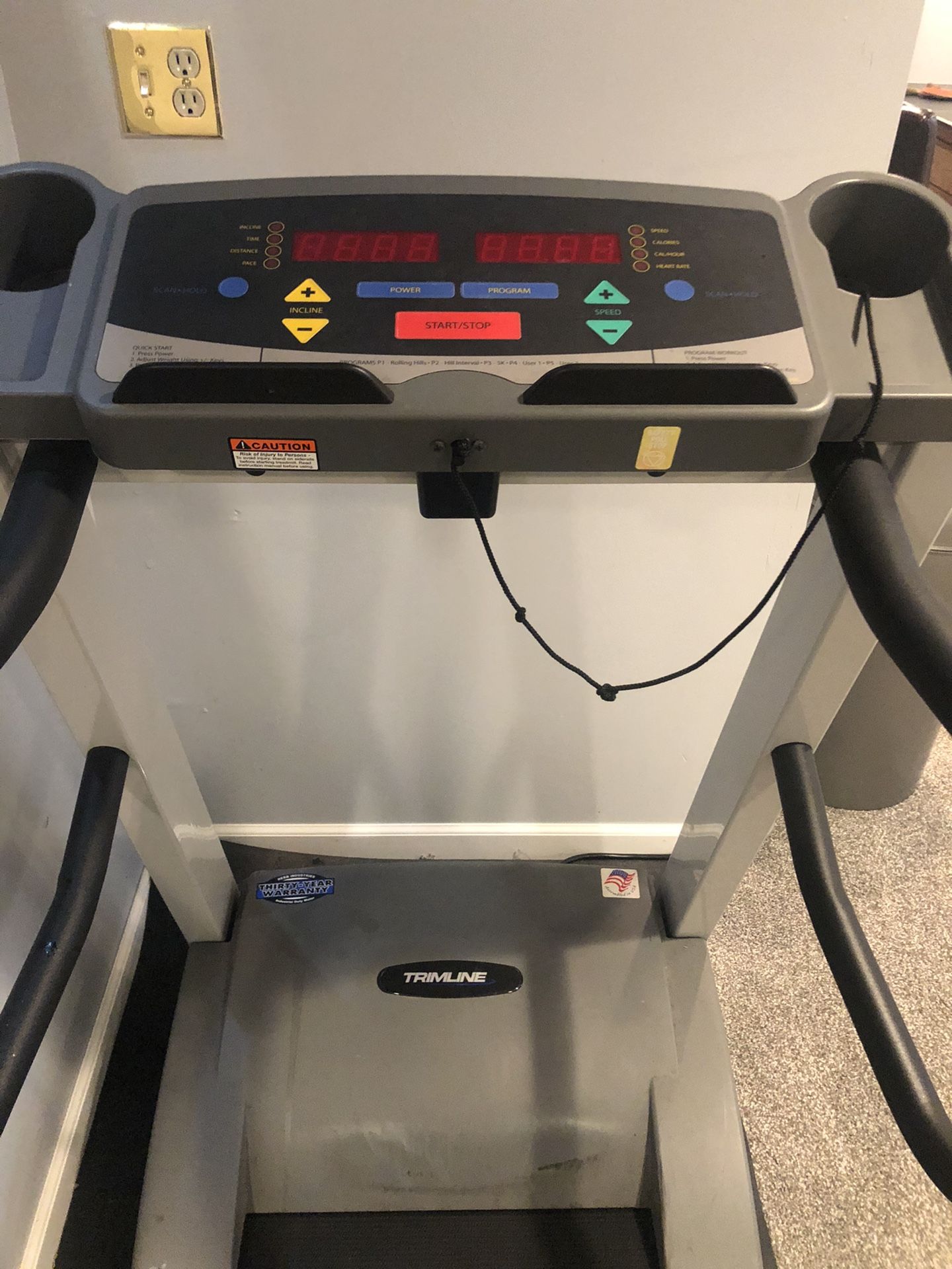 Trimline treadmill