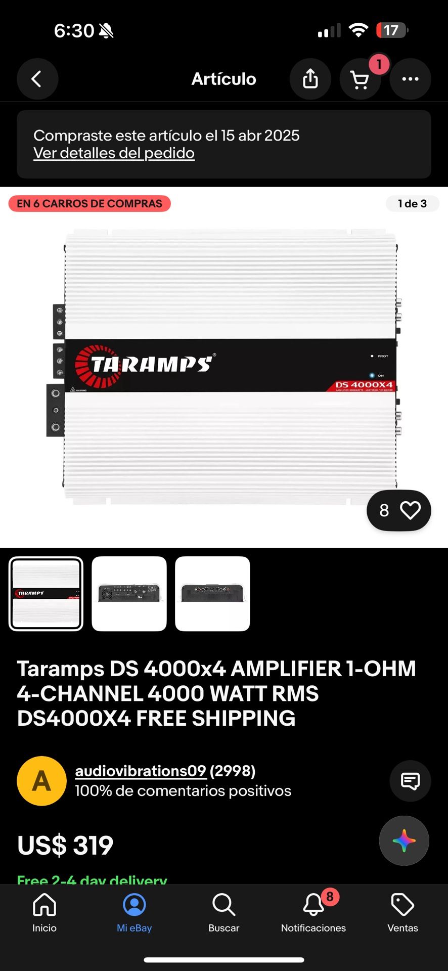 TARAMPS DS4000x4