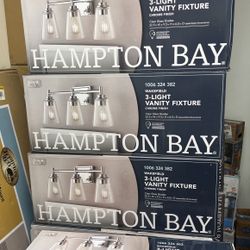 Hampton Bay Wakefield 22.5 in. 3-Light Chrome Bath Bar Vanity Light