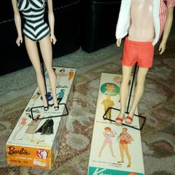 Vintage Original Barbie And Ken 