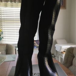 Franco Sarto Women Black Suede Boots 