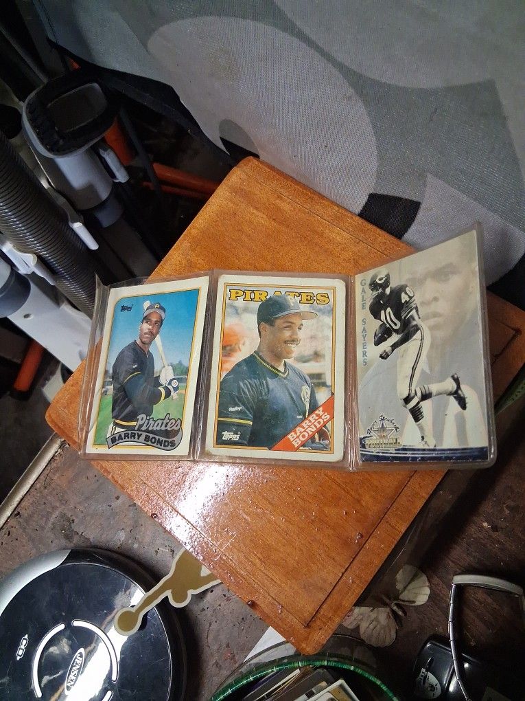 Barry Bonds Baseball Trading. CArds