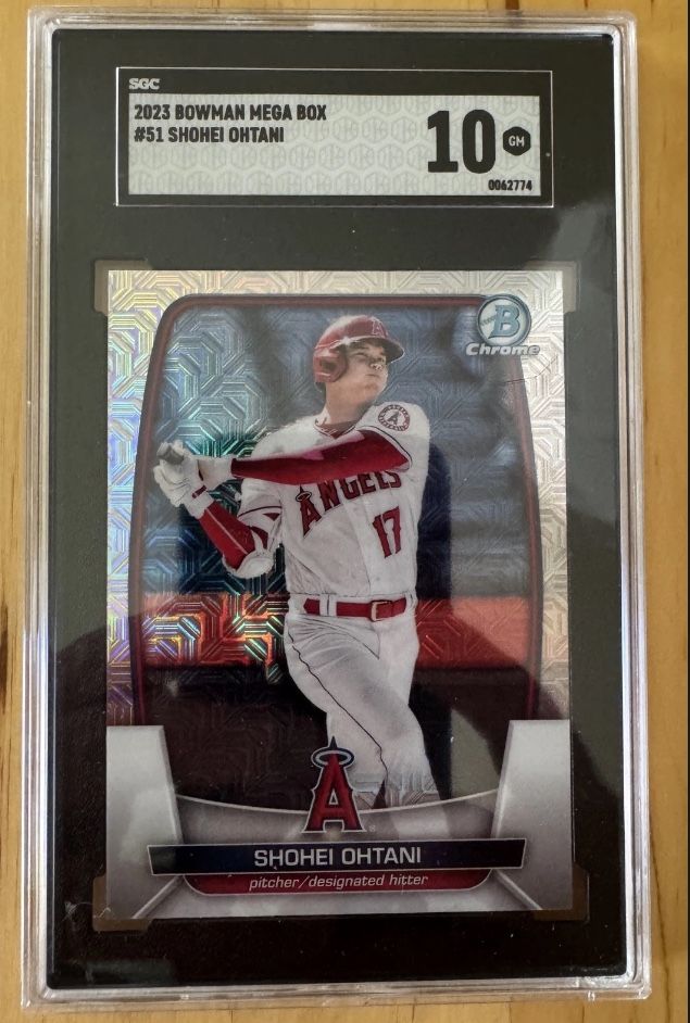 Shohei Ohtani 2023 Bowman Chrome #51 Mega Box Mojo  SGC 10 GEM MINT Angels