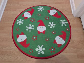 Circle Christmas Rug By Temptations Brand New In Sealed Packaging