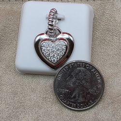 💖 ICED HEART MOISSANITE PENDANT | 925 SILVER | RHODIUM-PLATINUM 💖