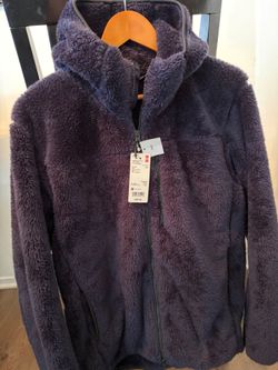 UNIQLO Fluffy Fleece Hoodie (M) – Brand New w/ Tags – $40