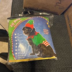 Elf Dog Costume Christmas 