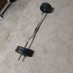 weight  bar. & weights 
