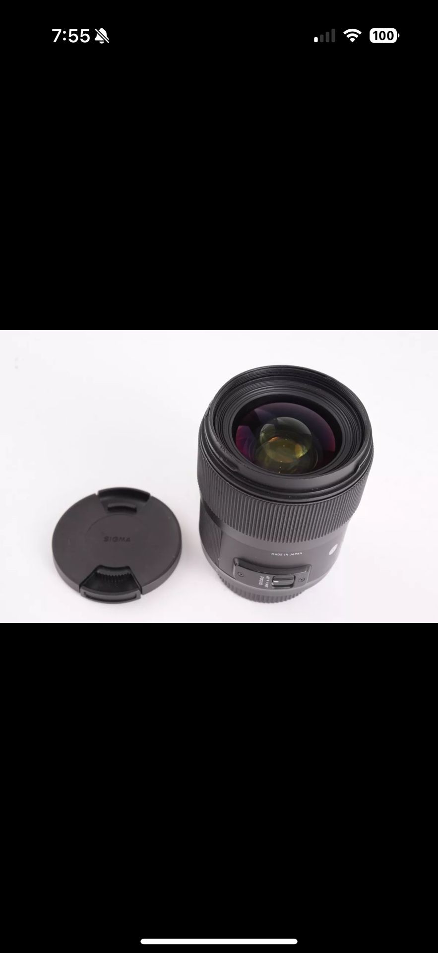 Sigma Art 35mm f/1.4 DG HSM Lens for Nikon F 