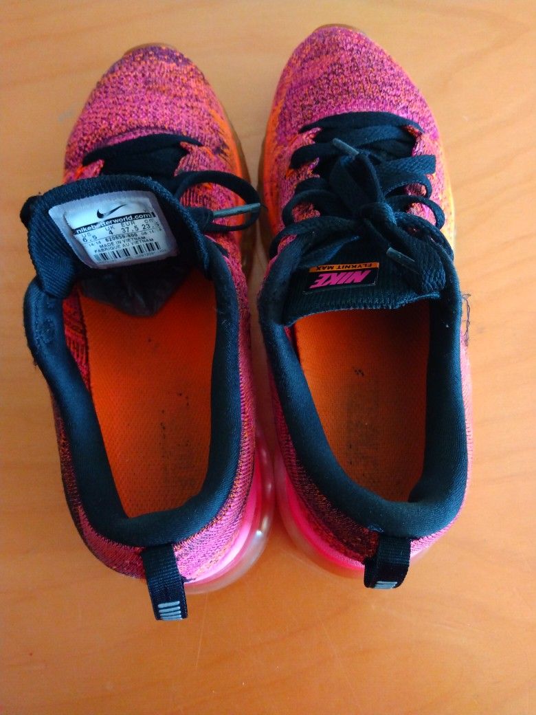 Nike Flyknit Air Max Orange women 620659 800