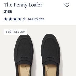 Rothy’s Penny Loafers Black Size 9