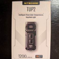 Nitecore TUP2 (Tup 2) 1200 Lumen Rechargeable Metal Keychain Flashlight – Multi-Color Temperature (Warm/Neutral/Cool) EDC Light USB-C Fast Charging Di