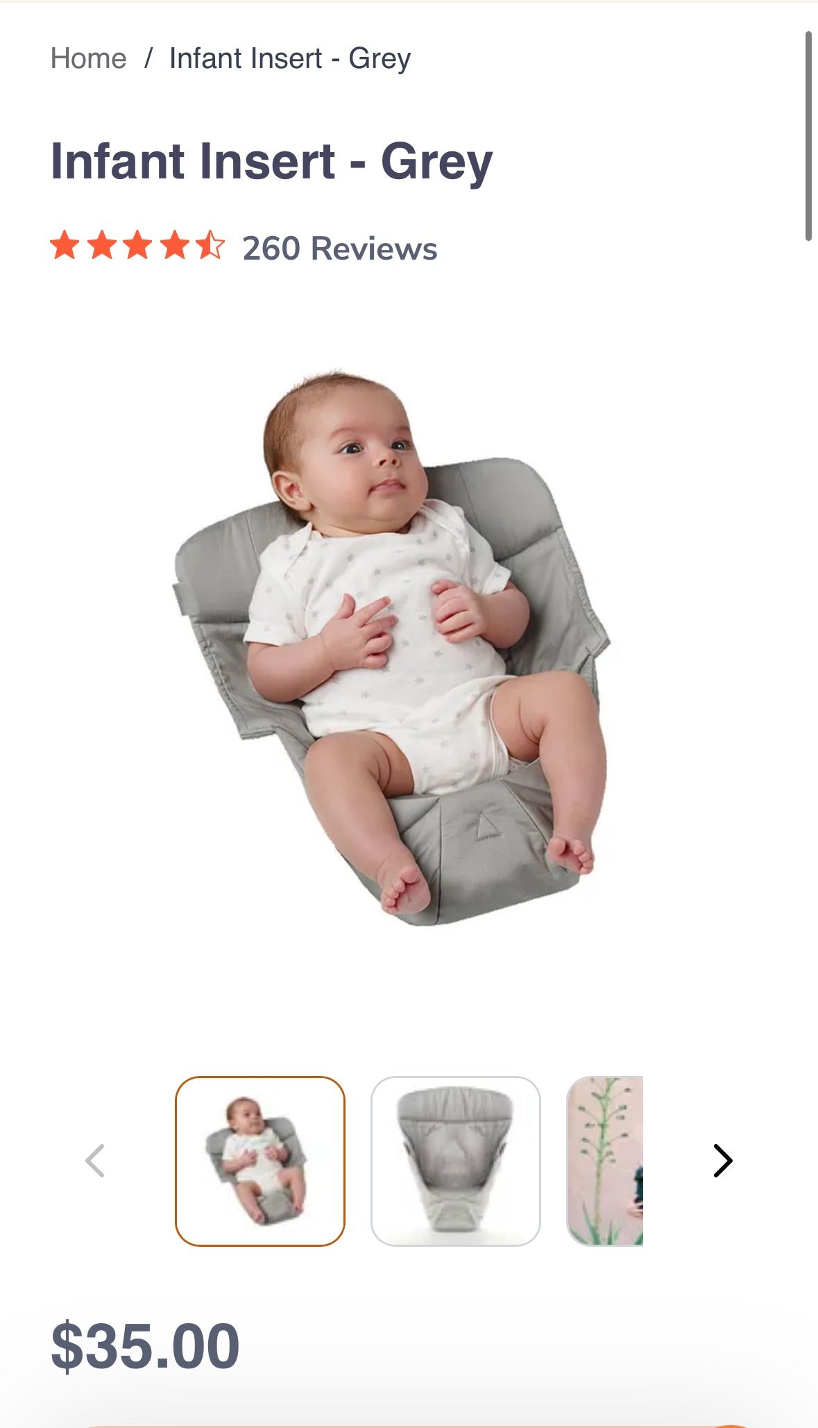 Ergo Baby Infant Insert