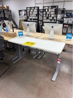 Steelcase 58x23 Electric Sit Stand Desk Dual Motor Height Adjustable Office Desk