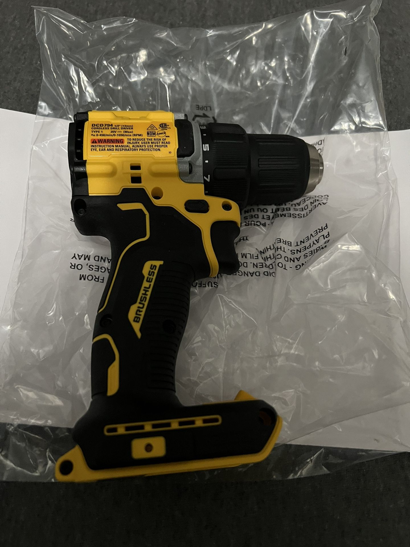Brand New DEWALT DCD794 Atomic 20V MAX Brushless Drill –