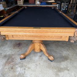 Pool Table 8ft ( Free Delivery & Set Up & New Color Felt Of Your Choice )