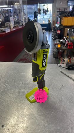 1003 Ryobi PCL 18V Lithium Ion 4-1/2" Angle Grinder Tool Only 598107