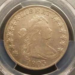 1803 O-103 "Large 3" Draped Bust Half Dollar
