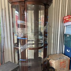 Wooden china Curio Cabinet 