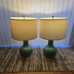 Safavieh Emerald Ceramic Paris Lamps ($65 Each)