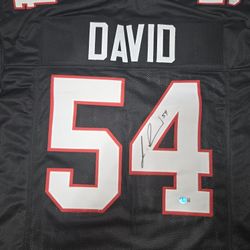 Tampa Bay Buccaneers Black Custom Jersey Signed Lavonte David Becket Witnessed